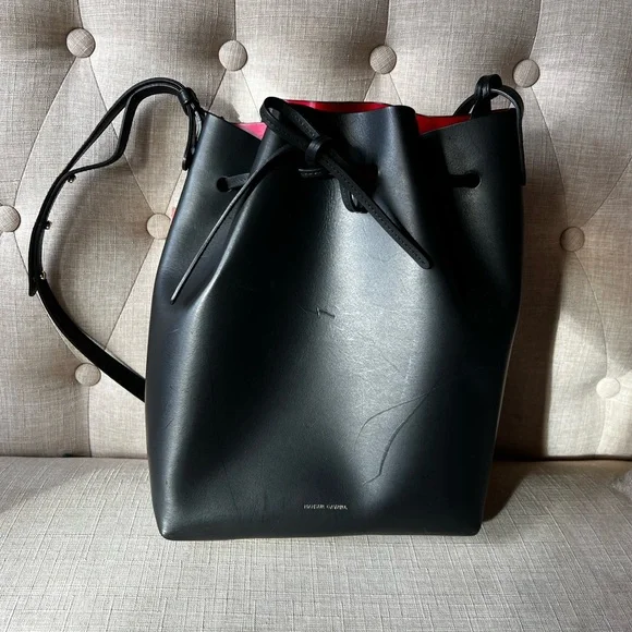 Mansur Gavriel Leather Bucket Bag - Picture 8 of 8